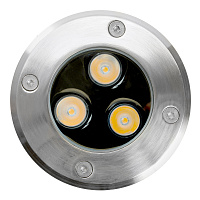 Светодиодный светильник тротуарный (грунтовый) Feron SP2801, 3W, AC/DC12-24V, низковольтный, 4000К, черный,100*H80mm, вн.диаметр: 70mm, IP67  48345 Светодиодный светильник тротуарный (грунтовый) Feron SP2801, 3W, AC/DC12-24V, низковольтный, 4000К, черный,100*H80mm, вн.диаметр: 70mm, IP67  48345