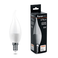 Лампа светодиодная Feron.PRO LB-1306 Свеча E14 6W 175-265V 4000K 38048 Лампа светодиодная Feron.PRO LB-1306 Свеча E14 6W 175-265V 4000K 38048