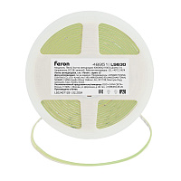 Светодиодная COB лента Feron LS630, 400SMD(2110)/ 7Вт/м 12V 5000*3*1.8мм зеленый, IP20 Артикул 48951 Светодиодная COB лента Feron LS630, 400SMD(2110)/ 7Вт/м 12V 5000*3*1.8мм зеленый, IP20 Артикул 48951