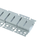 Профиль алюминиевый встраиваемый скрытый, серебро, CAB248