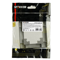 Рамка STEKKER, PFR00-7001-05 1-местная, пластик, серия Катрин, черный 39812