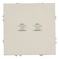 Розетка компьютерная 2-местная RJ-45 (механизм), STEKKER, серия Эмили, RST00-5111-08, кашемир, soft touch 49900 Розетка компьютерная 2-местная RJ-45 (механизм), STEKKER, серия Эмили, RST00-5111-08, кашемир, soft touch 49900