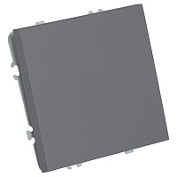 Переключатель 1-клавишный (механизм), СЗК, STEKKER, 250В, 10A, серия Эмили, RSW10-5105-10ZK, платиново-серый, soft touch 50240