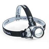 Фонарь налобный FERON TH2304 на батарейках 3*AAA, 3W 14LEDs IP44 пластик 41708 Фонарь налобный FERON TH2304 на батарейках 3*AAA, 3W 14LEDs IP44 пластик 41708