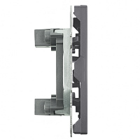 Заглушка (механизм), серия Эмили, платиново-серый, soft touch, RST00-5116-10 49961