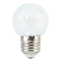 Лампа светодиодная Feron LB-385 Шарик 6400K прозрачный E27 1W 230V 52176