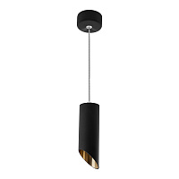Светильник потолочный Feron ML1828 на подвесе  MR16 35W 230V, черный, золото 55*200 48043 Светильник потолочный Feron ML1828 на подвесе  MR16 35W 230V, черный, золото 55*200 48043
