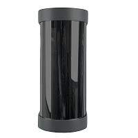 Светильник садово-парковый Feron DH1901, на стену, E27 230V, черный/зеркальный 52186