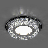 Светильник встраиваемый с белой LED подсветкой Feron CD878 потолочный MR16 G5.3 прозрачный Светильник встраиваемый с белой LED подсветкой Feron CD878 потолочный MR16 G5.3 прозрачный