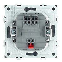 Выключатель 2-клавишный (механизм), СЗК, STEKKER, 250В, 10А, серия Эмили, RSW10-5104-10ZK, платиново-серый, soft touch 50239