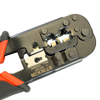 Кримпер STEKKER CTLS007 для обжима RJ разъемов RJ-45 (8P8C), RJ-12 (6P6C) и RJ-11 (6P4C и 6P2C), черный, красный Кримпер STEKKER CTLS007 для обжима RJ разъемов RJ-45 (8P8C), RJ-12 (6P6C) и RJ-11 (6P4C и 6P2C), черный, красный