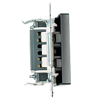 Переключатель перекрестный 1-клавишный (механизм), STEKKER GLS10-7110-05, 250V, 10А, серия Катрин, черный 49177 Переключатель перекрестный 1-клавишный (механизм), STEKKER GLS10-7110-05, 250V, 10А, серия Катрин, черный 49177