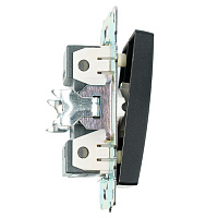 Переключатель 2-клавишный (механизм), STEKKER GLS10-7107-05, 250V, 10А, серия Катрин, черный 49167 Переключатель 2-клавишный (механизм), STEKKER GLS10-7107-05, 250V, 10А, серия Катрин, черный 49167