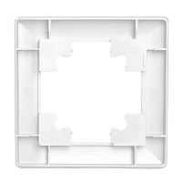 Рамка STEKKER, PFR00-7001-01 1-местная, пластик, серия Катрин, белый 39792