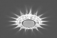 Светильник встраиваемый с белой LED подсветкой Feron CD4024 потолочный GX53 без лампы прозрачный 29538 Светильник встраиваемый с белой LED подсветкой Feron CD4024 потолочный GX53 без лампы прозрачный 29538