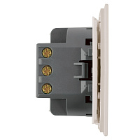 Переключатель перекрестный 1-клавишный (механизм), STEKKER, 250В, 10А, серия Мия, RSW10-3110-08, пудровый жемчуг 50570