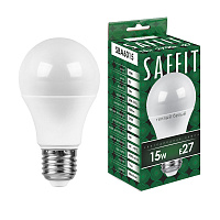 Лампа светодиодная SAFFIT SBA6015 Шар E27 15W 230V 2700K 55010 Лампа светодиодная SAFFIT SBA6015 Шар E27 15W 230V 2700K 55010