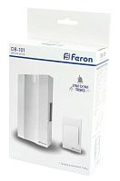 Звонок с кнопкой проводной Feron DB-101 электромеханический белый 230V 162х98х40мм Звонок с кнопкой проводной Feron DB-101 электромеханический белый 230V 162х98х40мм