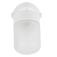 Светильник НББ 01-60-101 112х137х112мм, E27 max 60Вт, прямой керам. корпус, стекло, IP65, белый 53164