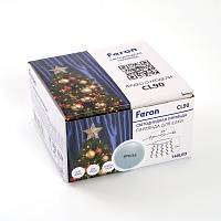 Светодиодная гирлянда Feron CL90  7 веток (2м) + 1.5м 230V 5000K, c питанием от сети, прозрачный шнур Светодиодная гирлянда Feron CL90  7 веток (2м) + 1.5м 230V 5000K, c питанием от сети, прозрачный шнур