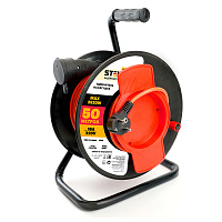 Удлинитель на пластиковой катушке STD04-10-50 (40289) 1-местный  с/з 3*1,5, 50м, 250В, 16А, IP44, Standart  50176