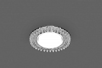 Светильник встраиваемый с белой LED подсветкой Feron CD4027 потолочный GX53 без лампы прозрачный 29541 Светильник встраиваемый с белой LED подсветкой Feron CD4027 потолочный GX53 без лампы прозрачный 29541
