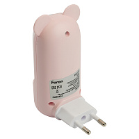 Светильник ночник Feron FN1172 0,8W 220V, розовый 52061 Светильник ночник Feron FN1172 0,8W 220V, розовый 52061