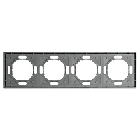 Рамка STEKKER, PFR00-5004-10  4-местная, серия Эмили, платиново-серый, soft touch 49965 Рамка STEKKER, PFR00-5004-10  4-местная, серия Эмили, платиново-серый, soft touch 49965