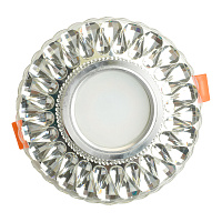 Светильник встраиваемый с белой LED подсветкой Feron CD938 потолочный MR16 G5.3 прозрачный Светильник встраиваемый с белой LED подсветкой Feron CD938 потолочный MR16 G5.3 прозрачный