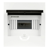 Бокс встраиваемый STEKKER EBX50-4/08-50 8 модулей, пластик, серия ArcaLight 50510