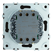 Терморегулятор механический (механизм), STEKKER, 230В, 3500Вт, серия Эмили, RSW00-5120-05, черный уголь, soft touch 50713