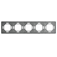 Рамка STEKKER, PFR00-5005-10 5-местная, серия Эмили, платиново-серый, soft touch 49966 Рамка STEKKER, PFR00-5005-10 5-местная, серия Эмили, платиново-серый, soft touch 49966