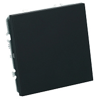 Переключатель 1-клавишный (механизм), СЗК, STEKKER, 250В, 10A, серия Эмили, RSW10-5105-05ZK, черный уголь, soft touch 50248