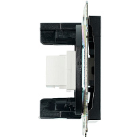 Розетка HDMI 2.1, Type A  (механизм), STEKKER GLS00-7118-05, серия Катрин, черный 50062 Розетка HDMI 2.1, Type A  (механизм), STEKKER GLS00-7118-05, серия Катрин, черный 50062