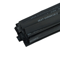 Термоусадочная трубка STEKKER HST-1260-100BK, длина 100 см., коэф. усадки 2:1, черный  39733