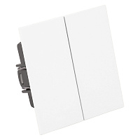 Переключатель перекрестный 2-клавишный (механизм), STEKKER, 250В, 10А, серия Мия, RSW10-3111-01, белая магнолия 50788