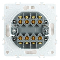 Переключатель перекрестный 2-клавишный (механизм), STEKKER, 250В, 10А, серия Эмили, RSW10-5111-01, белый фарфор, soft touch 50162