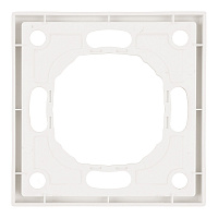 Рамка STEKKER, PFR00-5001-01 1-местная, серия Эмили, белый фарфор, soft touch 49884
