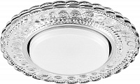 Светильник встраиваемый с белой LED подсветкой Feron CD4024 потолочный GX53 без лампы прозрачный 29538 Светильник встраиваемый с белой LED подсветкой Feron CD4024 потолочный GX53 без лампы прозрачный 29538