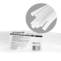 Термоусадочная трубка клеевая STEKKER HSTG-642-100ТR, длина 100 см., коэф. усадки 3:1 39760