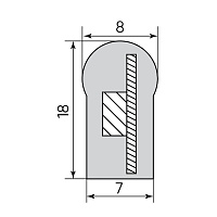Cветодиодная LED лента Feron LS720 неоновая, 72SMD(5050)/м 8Вт/м 10м 220V RGB IP67