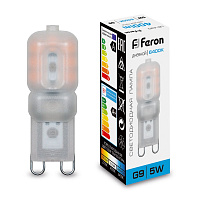 Лампа светодиодная Feron LB-430 G9 5W 230V 6400K 25638 Лампа светодиодная Feron LB-430 G9 5W 230V 6400K 25638