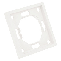 Рамка STEKKER, PFR00-5001-01 1-местная, серия Эмили, белый фарфор, soft touch 49884