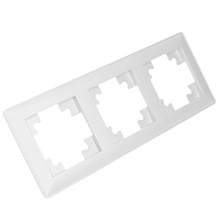 Рамка STEKKER, PFR00-7003-01 3-местная, пластик, серия Катрин, белый 39794 Рамка STEKKER, PFR00-7003-01 3-местная, пластик, серия Катрин, белый 39794
