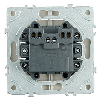 Выключатель 2-клавишный (механизм), STEKKER, 250В, 10А, серия Эмили, RSW10-5104-08, кашемир, soft touch 49892