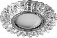 Светильник встраиваемый с белой LED подсветкой Feron CD916 потолочный MR16 G5.3 прозрачный Светильник встраиваемый с белой LED подсветкой Feron CD916 потолочный MR16 G5.3 прозрачный