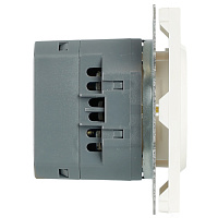 Розетка 1-местная з/ш с/з 16А + USB + Type C (механизм), Stekker, 250В, 20W, серия Эмили, белый фарфор, soft-touch, RST16-5119-01   50217 Розетка 1-местная з/ш с/з 16А + USB + Type C (механизм), Stekker, 250В, 20W, серия Эмили, белый фарфор, soft-touch, RST16-5119-01   50217