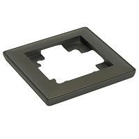 Рамка STEKKER, PFR00-7001-06 1-местная, пластик, серия Катрин,графит 39807 Рамка STEKKER, PFR00-7001-06 1-местная, пластик, серия Катрин,графит 39807