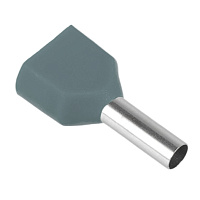 LD406-0508 Наконечник штыревой втулочный изолированный НШВИ(2) 0,5-8 (DIY упаковка 25 шт) 50709