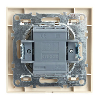 Переключатель 1-клавишный STEKKER  PSW10-9005-02, 250В, 10А, серия Эрна, слоновая кость 39618 Переключатель 1-клавишный STEKKER  PSW10-9005-02, 250В, 10А, серия Эрна, слоновая кость 39618